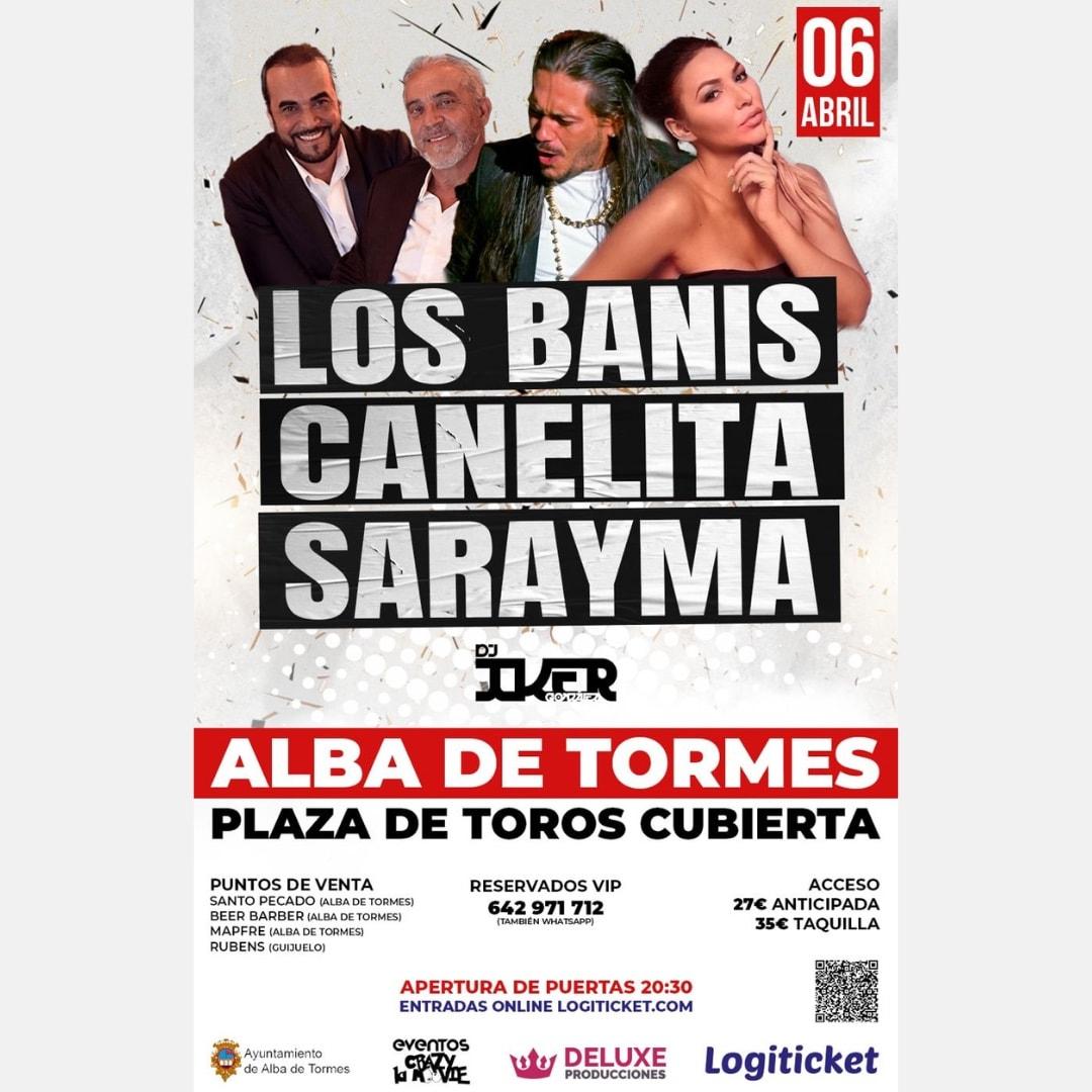Los Banis, Canelita y Sarayma en Concierto